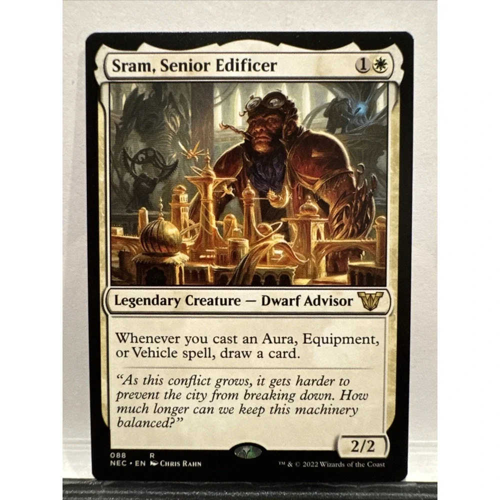 Sram Senior Edificer MTG Commander Kamigawa Neon Dynasty Rare 088 Regular